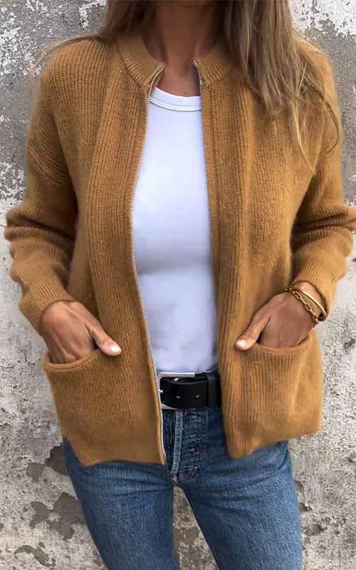 Marcia™ | Cozy zip-up cardigan