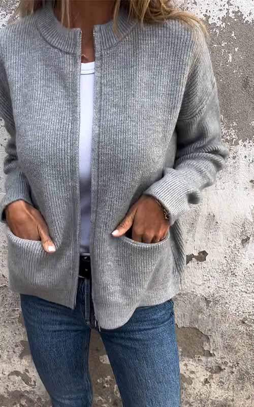 Marcia™ | Cozy zip-up cardigan