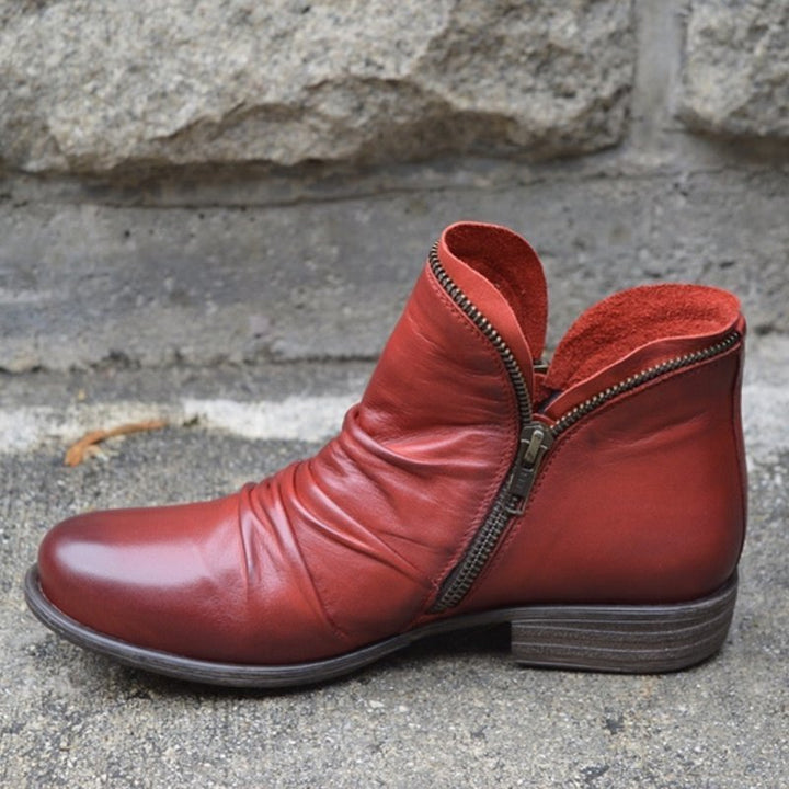 Evelyn™ | Bio-Leather Ankle Boots