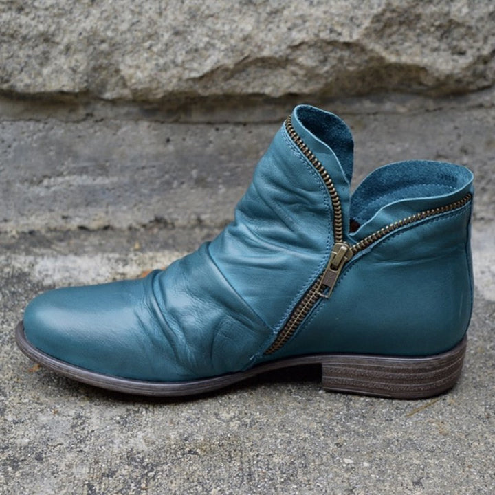 Evelyn™ | Bio-Leather Ankle Boots