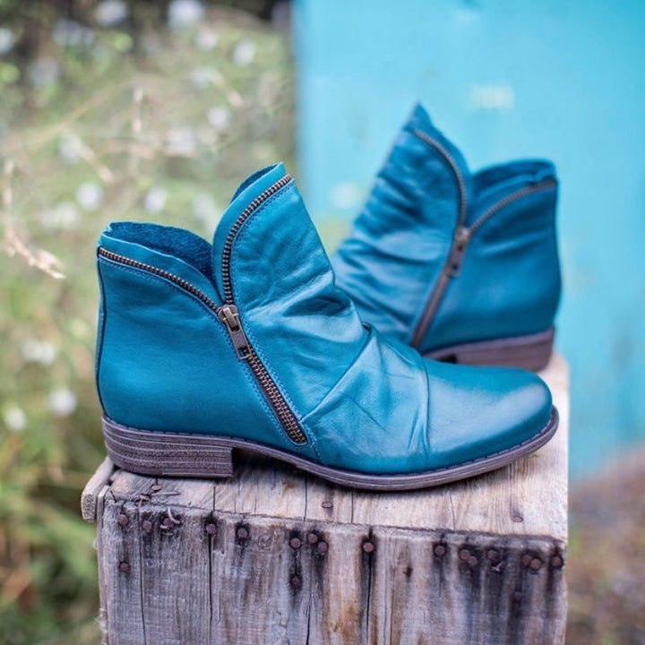 Evelyn™ | Bio-Leather Ankle Boots